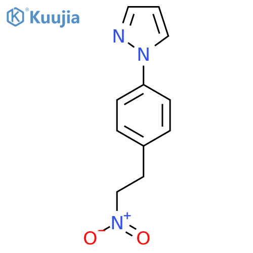 1-4-(2-nitroethyl)phenyl-1H-pyrazole structure