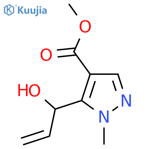 methyl 5-(1-hydroxyprop-2-en-1-yl)-1-methyl-1H-pyrazole-4-carboxylate structure