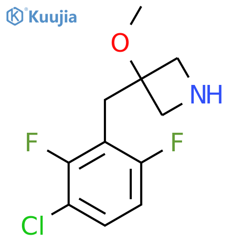 3-(3-chloro-2,6-difluorophenyl)methyl-3-methoxyazetidine structure