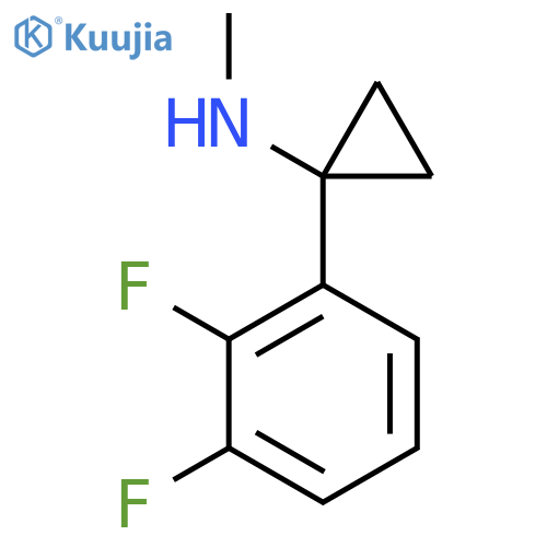 1-(2,3-difluorophenyl)-N-methylcyclopropan-1-amine structure