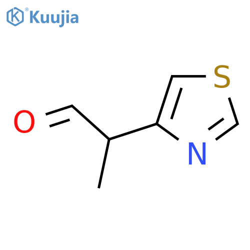 2-(1,3-thiazol-4-yl)propanal structure