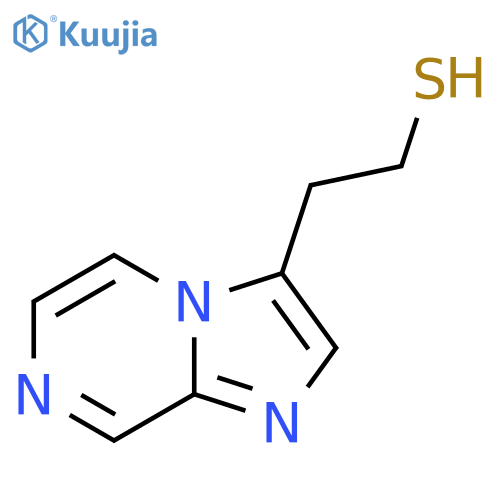 2-{imidazo1,2-apyrazin-3-yl}ethane-1-thiol structure