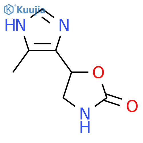 5-(4-methyl-1H-imidazol-5-yl)-1,3-oxazolidin-2-one structure