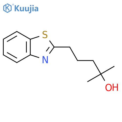5-(1,3-benzothiazol-2-yl)-2-methylpentan-2-ol structure