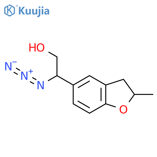 2-azido-2-(2-methyl-2,3-dihydro-1-benzofuran-5-yl)ethan-1-ol structure
