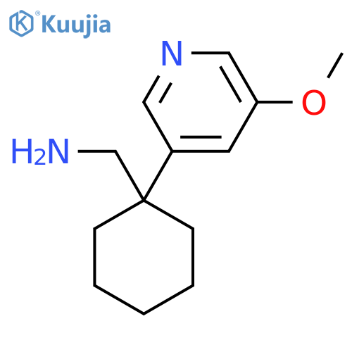 1-(5-methoxypyridin-3-yl)cyclohexylmethanamine structure