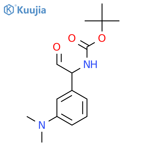 tert-butyl N-{1-3-(dimethylamino)phenyl-2-oxoethyl}carbamate structure