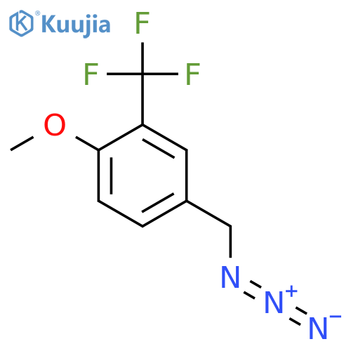 4-(azidomethyl)-1-methoxy-2-(trifluoromethyl)benzene structure