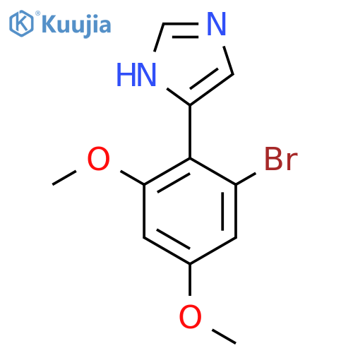 4-(2-bromo-4,6-dimethoxyphenyl)-1H-imidazole structure