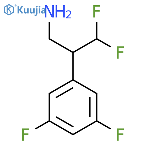2-(3,5-difluorophenyl)-3,3-difluoropropan-1-amine structure