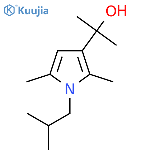 2-2,5-dimethyl-1-(2-methylpropyl)-1H-pyrrol-3-ylpropan-2-ol structure