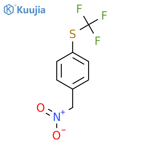 1-(nitromethyl)-4-(trifluoromethyl)sulfanylbenzene structure