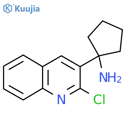 1-(2-chloroquinolin-3-yl)cyclopentan-1-amine structure