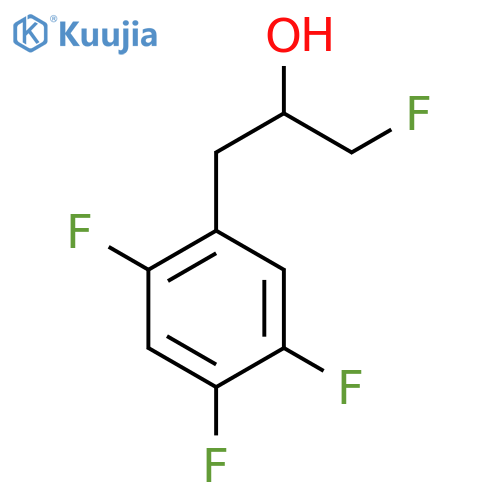 1-fluoro-3-(2,4,5-trifluorophenyl)propan-2-ol structure