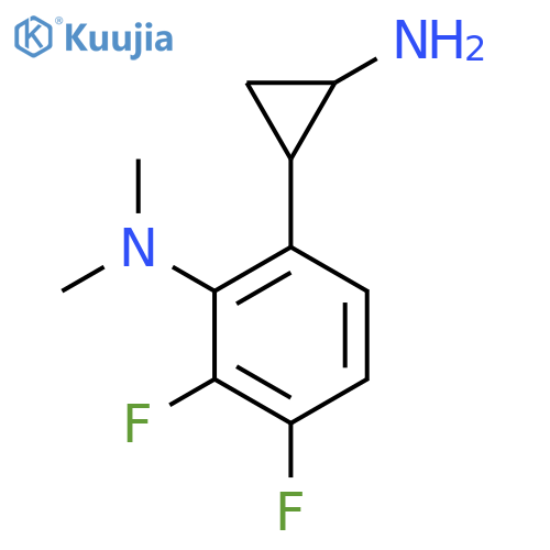 6-(2-aminocyclopropyl)-2,3-difluoro-N,N-dimethylaniline structure