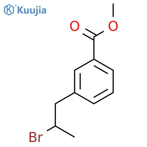 methyl 3-(2-bromopropyl)benzoate structure