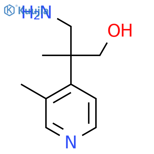 3-amino-2-methyl-2-(3-methylpyridin-4-yl)propan-1-ol structure
