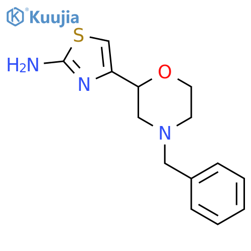4-(4-benzylmorpholin-2-yl)-1,3-thiazol-2-amine structure
