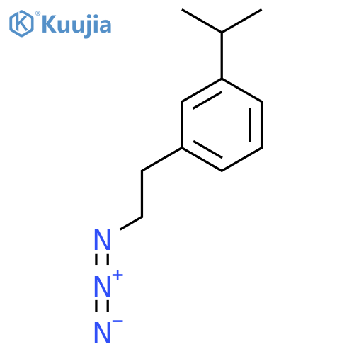 1-(2-azidoethyl)-3-(propan-2-yl)benzene structure