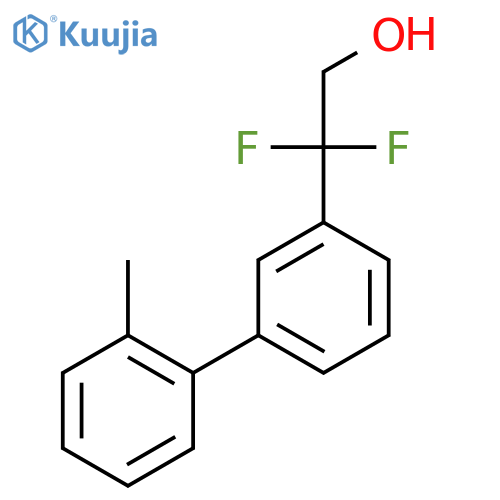 2,2-difluoro-2-3-(2-methylphenyl)phenylethan-1-ol structure