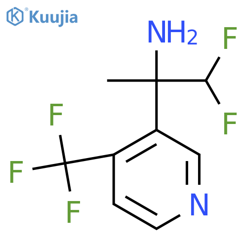 1,1-difluoro-2-4-(trifluoromethyl)pyridin-3-ylpropan-2-amine structure