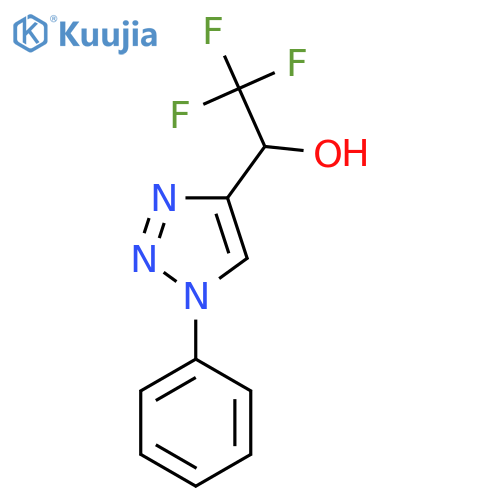 2,2,2-trifluoro-1-(1-phenyl-1H-1,2,3-triazol-4-yl)ethan-1-ol structure