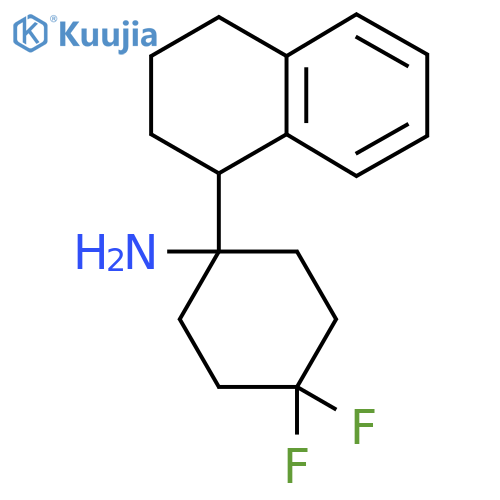 4,4-difluoro-1-(1,2,3,4-tetrahydronaphthalen-1-yl)cyclohexan-1-amine structure