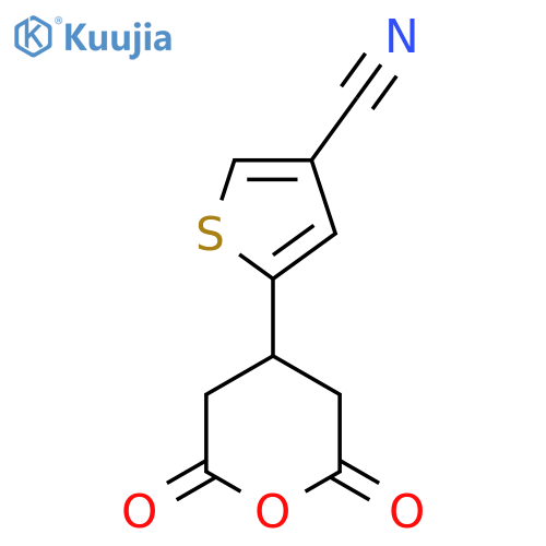 5-(2,6-dioxooxan-4-yl)thiophene-3-carbonitrile structure