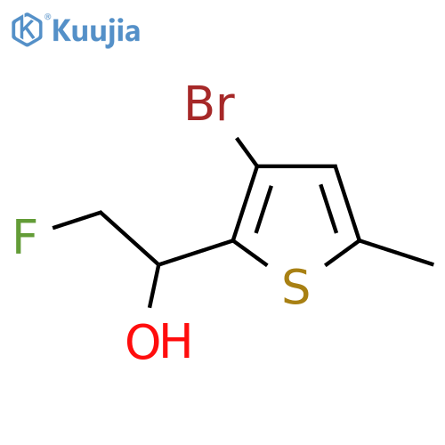1-(3-bromo-5-methylthiophen-2-yl)-2-fluoroethan-1-ol structure