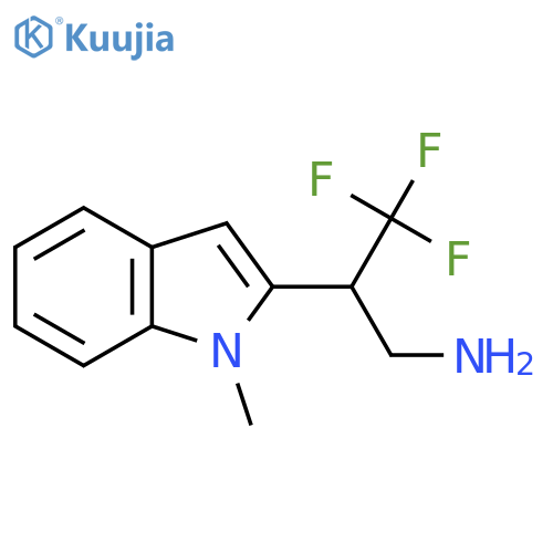 3,3,3-trifluoro-2-(1-methyl-1H-indol-2-yl)propan-1-amine structure