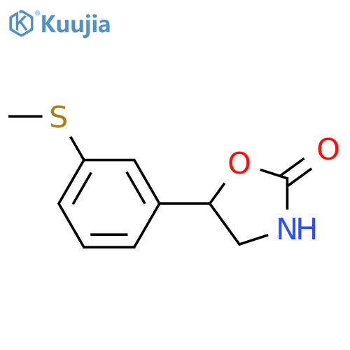 5-3-(methylsulfanyl)phenyl-1,3-oxazolidin-2-one structure