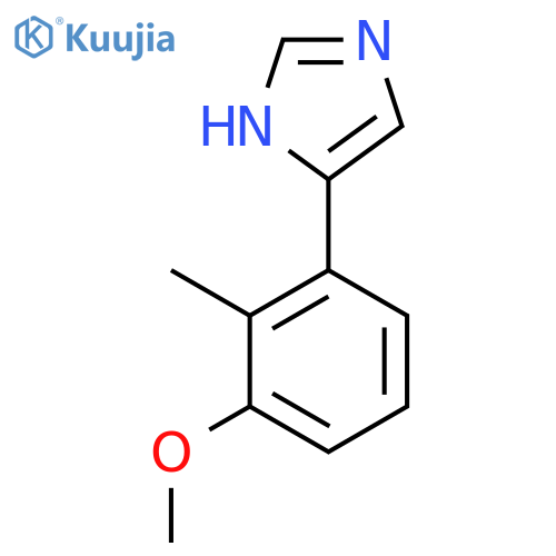 4-(3-methoxy-2-methylphenyl)-1H-imidazole structure