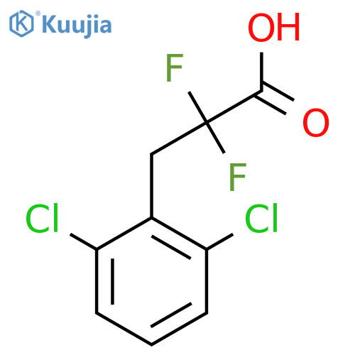 3-(2,6-dichlorophenyl)-2,2-difluoropropanoic acid structure