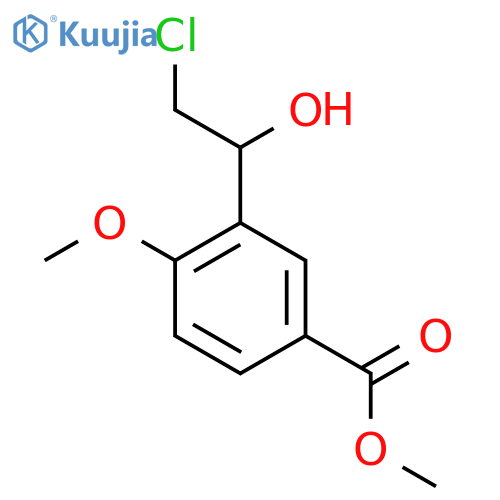 methyl 3-(2-chloro-1-hydroxyethyl)-4-methoxybenzoate structure