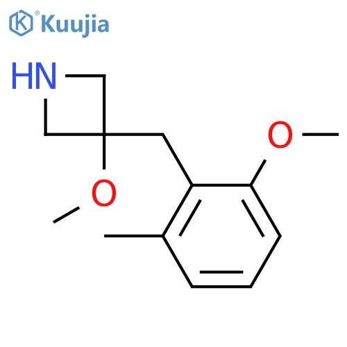 3-methoxy-3-(2-methoxy-6-methylphenyl)methylazetidine structure