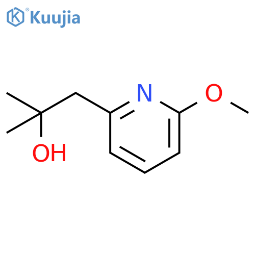 1-(6-methoxypyridin-2-yl)-2-methylpropan-2-ol structure