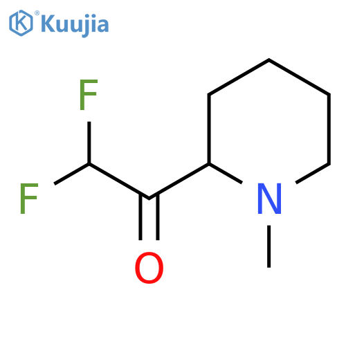 2,2-difluoro-1-(1-methylpiperidin-2-yl)ethan-1-one structure