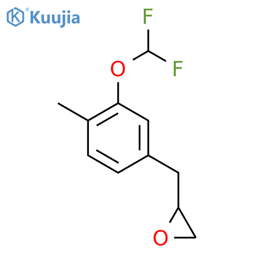 2-{3-(difluoromethoxy)-4-methylphenylmethyl}oxirane structure