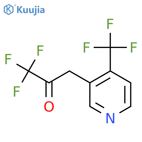 1,1,1-trifluoro-3-4-(trifluoromethyl)pyridin-3-ylpropan-2-one structure