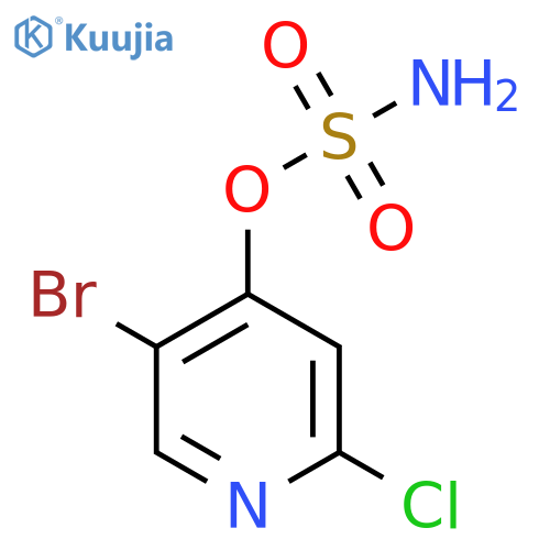 5-Bromo-2-chloropyridin-4-yl sulfamate structure