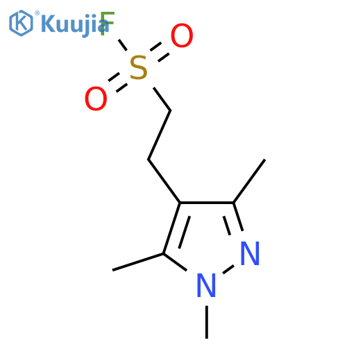 2-(trimethyl-1H-pyrazol-4-yl)ethane-1-sulfonyl fluoride structure