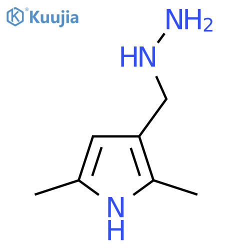 3-(hydrazinylmethyl)-2,5-dimethyl-1H-pyrrole structure