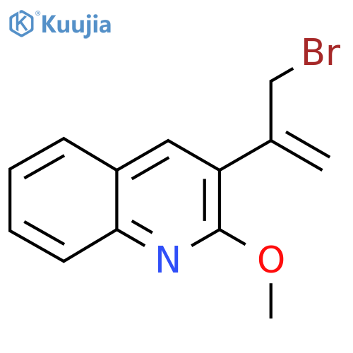 3-(3-bromoprop-1-en-2-yl)-2-methoxyquinoline structure