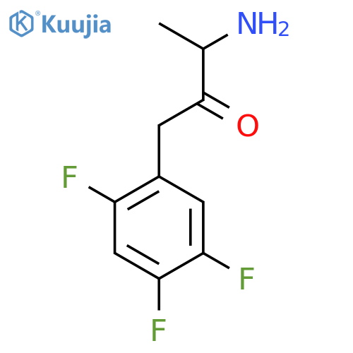 3-amino-1-(2,4,5-trifluorophenyl)butan-2-one structure