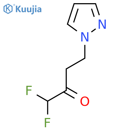 1,1-difluoro-4-(1H-pyrazol-1-yl)butan-2-one structure