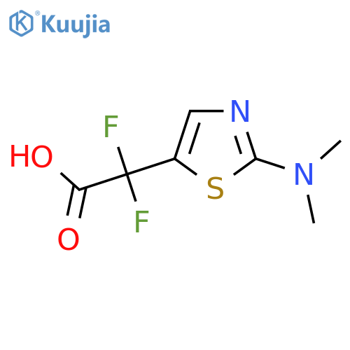 2-2-(dimethylamino)-1,3-thiazol-5-yl-2,2-difluoroacetic acid structure