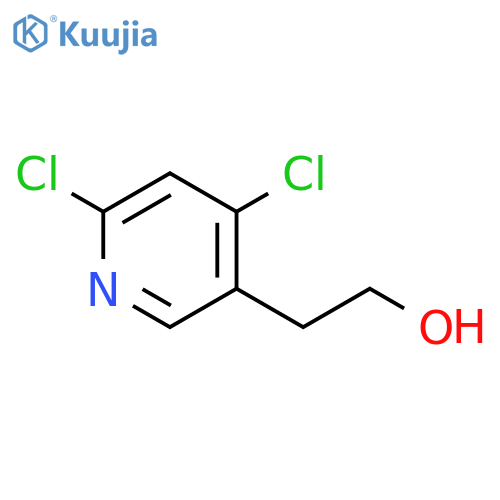 2-(4,6-dichloropyridin-3-yl)ethan-1-ol structure