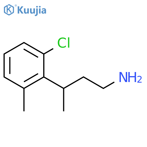 3-(2-chloro-6-methylphenyl)butan-1-amine structure