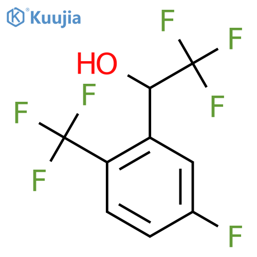 2,2,2-trifluoro-1-5-fluoro-2-(trifluoromethyl)phenylethan-1-ol structure