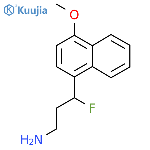 3-fluoro-3-(4-methoxynaphthalen-1-yl)propan-1-amine structure